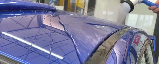 スパシャン施工中