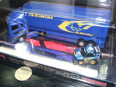 ちびっこチョロQトランスポーター・スバルセット