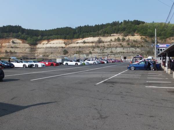 日光サーキットにて、スーパーチャージャーの取材