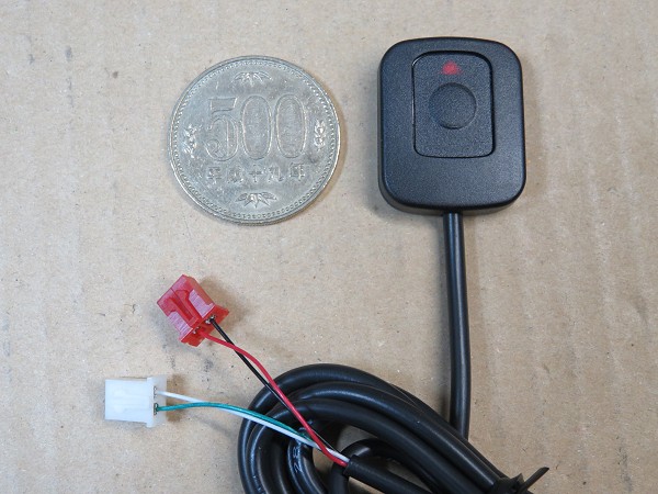 LED付きの貼付型の押しボタンスイッチ