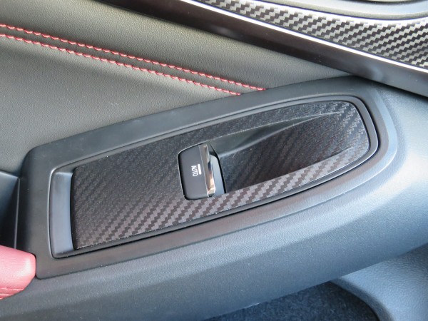 VN型 レヴォーグ (LEVORG) 専用 カーボン柄ドアスイッチパネル プロテクションシート
